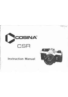 Cosina CSR manual. Camera Instructions.
